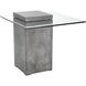 Grange 21.75 X 21.75 inch Clear / Grey End Table